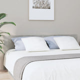 Bed Headboard Concrete Grey 200x1.5x80 cm Engineered Wood - Front View