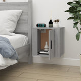 Wall Mounted TV Cabinet Grey Sonoma 40x34.5x40 cm - Side View