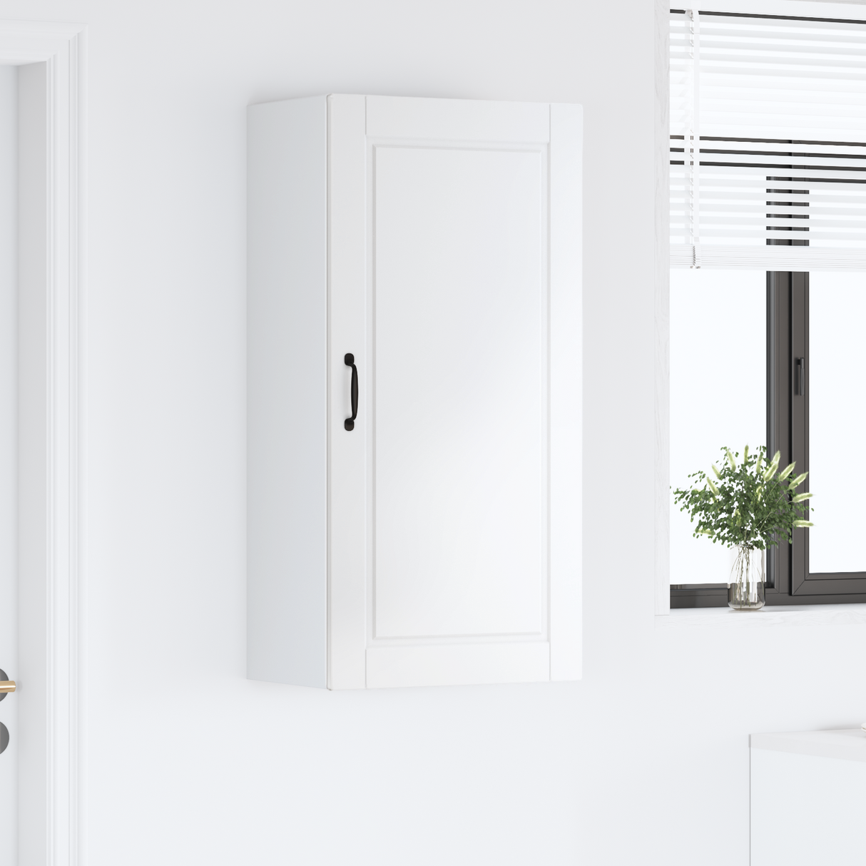 Wall Cabinet PORTO High Gloss White 50 x 31 x 100 cm