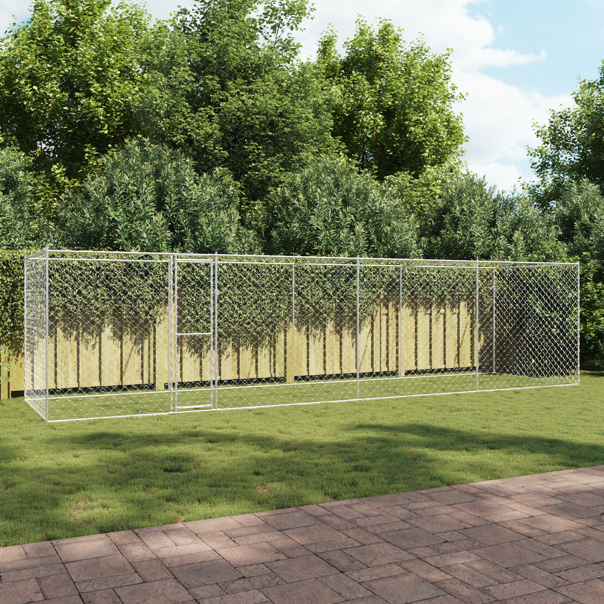 Dog Cage Silver 800 x 200 x 200 cm Galvanised Steel