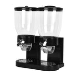 TOQUE Double Cereal Dispenser Dry Food Black - Low Angle