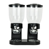 TOQUE Double Cereal Dispenser Dry Food Black