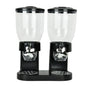 TOQUE Double Cereal Dispenser Dry Food Black
