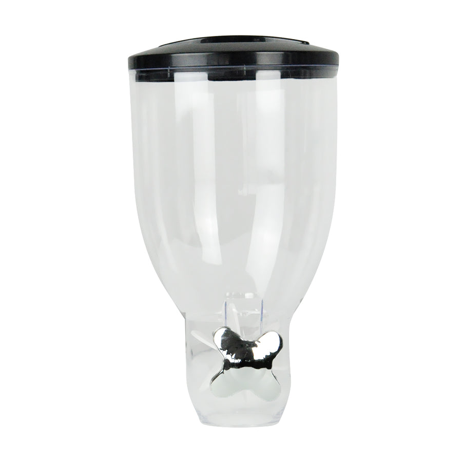 TOQUE Double Cereal Dispenser Dry Food Black-2006733302156890117