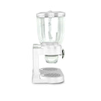 Double Cereal Dispenser Dry Food Storage Container White