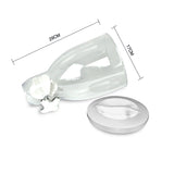 Double Cereal Dispenser Dry Food Storage Container White - Rear View