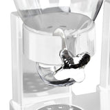 Double Cereal Dispenser Dry Food Storage Container White - Top-Down View