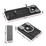 Everfit Pilates Board Foldable Reformer Multi Functional Exercise Trainer Black - Front View