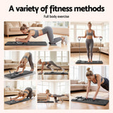 Everfit Pilates Board Foldable Reformer Multi Functional Exercise Trainer Black - Top-Down View