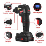 Giantz 20V Air Compressor 120PSI Electric Portable Air Inflator LED Light - Top-Down View