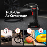 Giantz 20V Air Compressor 120PSI Electric Portable Air Inflator LED Light - Rear View