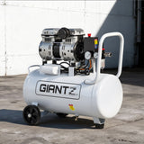 Giantz 30L Air Compressor Quiet 0.75HP Oil-Free Portable Tyre Inflator 40L/Min - Low Angle