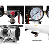 Giantz 24L Air Compressor 40 L/min 115psi Oil-Free Electric Portable Inflator - 45-Degree Angle