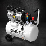 Giantz 24L Air Compressor 40 L/min 115psi Oil-Free Electric Portable Inflator - Close-Up Angle