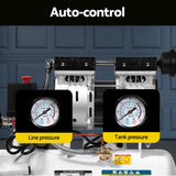 Giantz 24L Air Compressor 40 L/min 115psi Oil-Free Electric Portable Inflator - Rear View