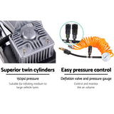 Giantz Air Compressor 12V 4x4 Tyre 85L/min Deflator Inflator Car Truck Portable - 45-Degree Angle