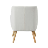 Oikiture Armchair Sherpa White