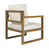 Oikiture Armchair Fabric Tub Couches - Low Angle