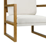 Oikiture Armchair Fabric Tub Couches - Rear View