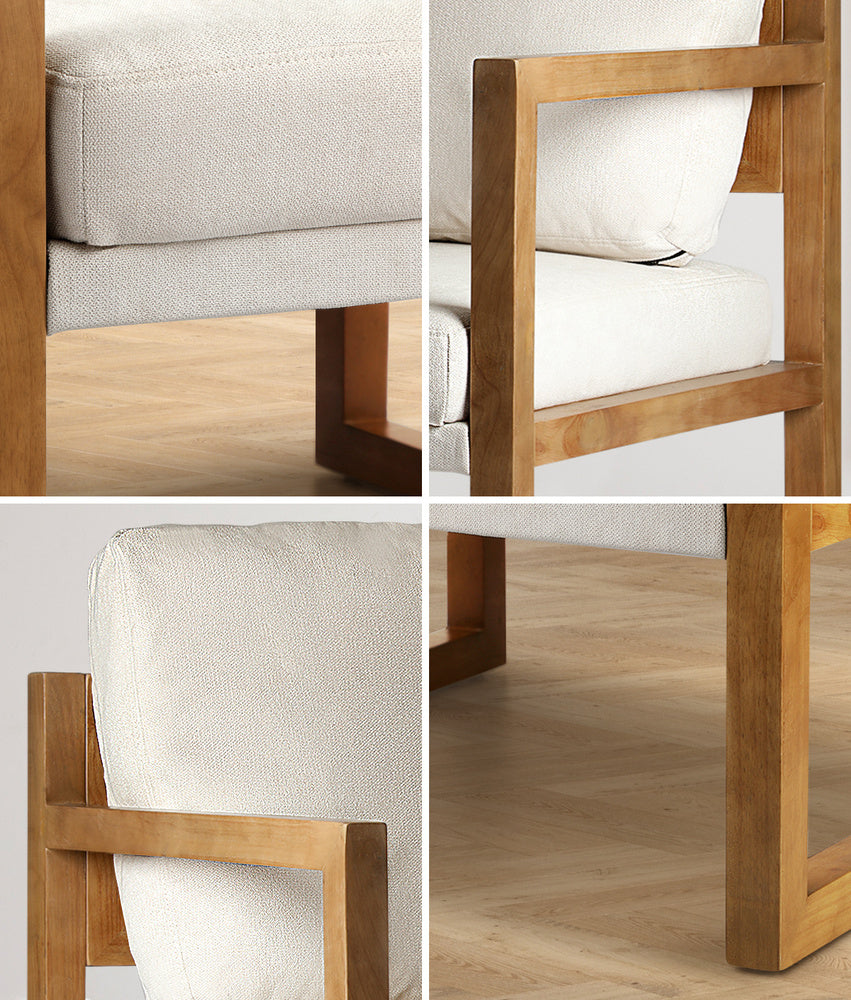 Oikiture Armchair Fabric Tub Couches