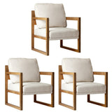 Oikiture 3x Armchair Lounge Sofa Chair Fabric Tub Couches