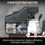 UNIMAC 24L 2.0HP Air Compressor, Direct Drive, 2 Couplers for Airtools Tyre Inflation, Portable, Electric - Front View