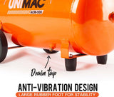 UNIMAC Portable Electric Air Compressor, 50L 3HP Direct Drive, Includes 5pc Air Tool Kit - Rear View