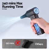 GIANTZ Electric Air Duster 202g 110000RPM Blower for Car Keyboard Outdoor - 45-Degree Angle