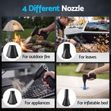 GIANTZ Electric Air Duster 7H Long Runtime Mini Blower for Keyboard PC Cleaning - 45-Degree Angle