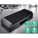Everfit 3 Level Aerobic Step Exercise Stepper 110cm Gym Home Fitness - Side View