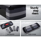 Everfit 3 Level Aerobic Step Exercise Stepper 78cm Gym Home Fitness - Top-Down View