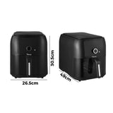 Vevare Air Fryer 8L Oven Digital Touch Oil Free Cooker 1700W - 45-Degree Angle