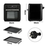 Vevare Air Fryer 12L Oven LCD Touch Oil Free Cooker 1500W