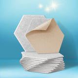 Hexagonal High-Density Acoustic Foam Soundproofing Panels - 12 Pack Grey 35x30x0.9cm