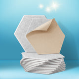 Hexagonal High-Density Acoustic Foam Soundproofing Panels - 12 Pack Grey 35x30x0.9cm - Close-Up Angle