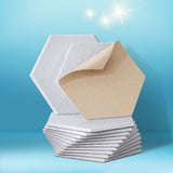 Hexagonal Acoustic Foam Soundproofing Tiles - 12 Pack, 35x30x0.9cm, White