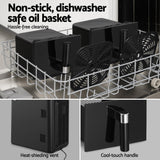 Devanti Air Fryer Oven 11L Dual Zone Fryers - Rear View