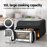 Devanti Air Fryer 10L LCD Kitchen Oven - 45-Degree Angle