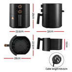 Devanti 4L Air Fryer Knob Control 1500W, image 2