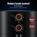 Devanti 4L Air Fryer Knob Control 1500W, image 4