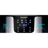 Devanti Air Fryer 7L LCD Fryers Stainless Steel - 45-Degree Angle
