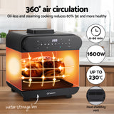 Devanti Steam Air Fryer Oven 15L W/ LCD Touch 1600W - Rear View