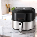 Devanti 5.5L Air Fryer & Grill LCD Fryers 1500W - Close-Up Angle