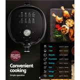Devanti 2.5L Healthy Air Fryer with Knob Control - 45-Degree Angle