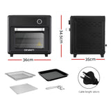 Devanti Air Fryer 20L LCD Fryers Oven - Front View