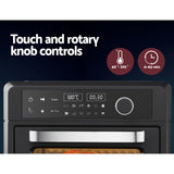 Devanti Air Fryer 20L LCD Fryers Oven - 45-Degree Angle