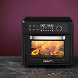 Devanti Air Fryer 20L LCD Fryers Oven - Close-Up Angle
