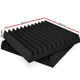 Alpha Acoustic Foam 40pcs 30x30x5cm Sound Absorption Proofing Panel Studio Wedge - Front View