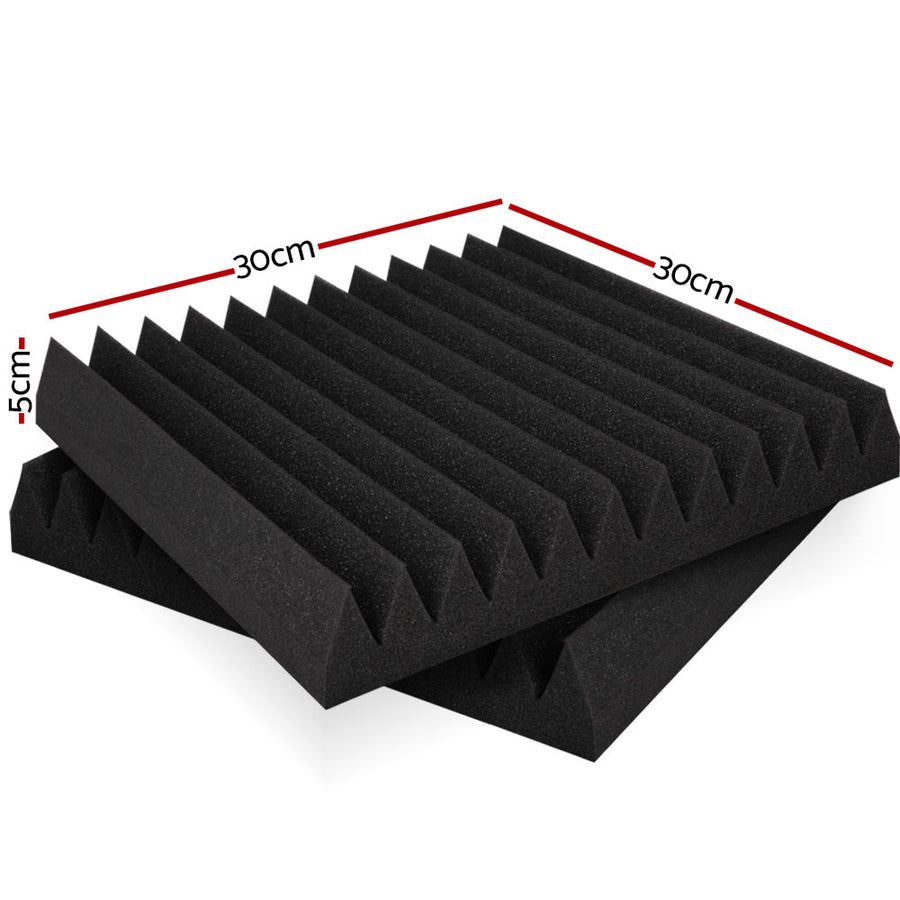 Alpha Acoustic Foam 60pcs 30x30x5cm Sound Absorption Proofing Panel Studio Wedge, image 2