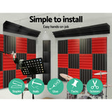 Alpha Acoustic Foam 40pcs Corner Bass Trap Sound Absorption Proofing Treatment - Close-Up Angle